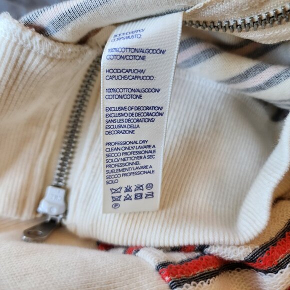 Rebecca Minkoff Striped Terry Cloth Hoodie - Medium - Picture 5 of 8